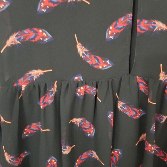 NWT Sam Edelman Feather Ruffle Dress Sz 8 12 - Picture 7 of 8